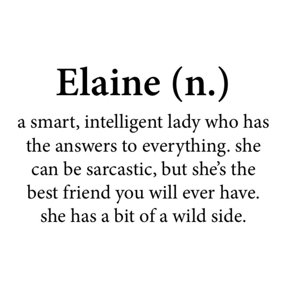 Meet your Posher, Elaine
